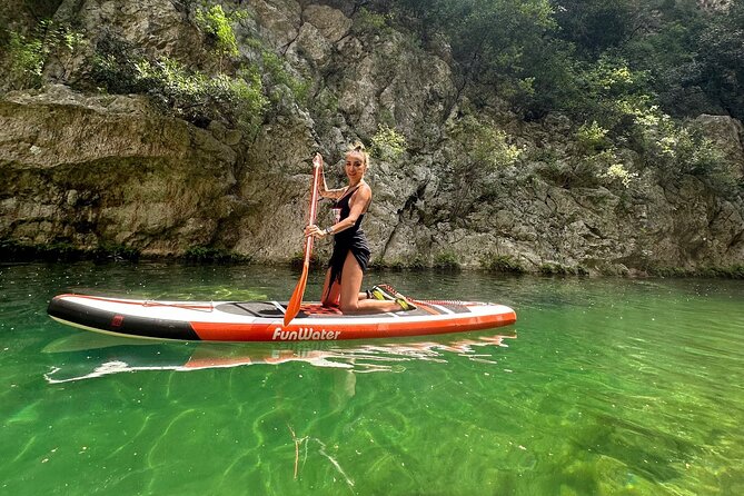 Natural Canyon Sup and Canoe Experience in Antalya - Paddling between rock walls and clear water