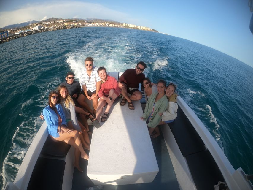 Nerja: Maro Waterfall Boat Trip with Paddleboarding & Drink - Paddleboarding Beneath Maro Waterfall