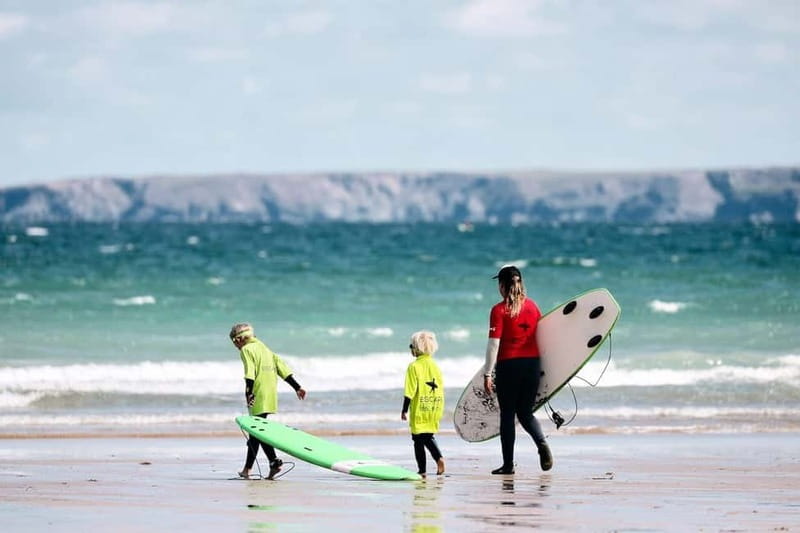 Newquay: Kids Surf Lessons, For 8-13 Years. Fun & Safe! - Meeting at the sea-facing terrace