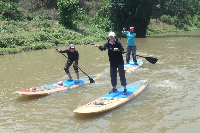 No.1 Chiang Mai: Stand Up Paddle Board through Mae Taeng Forest - Getting ready at the paddle shop
