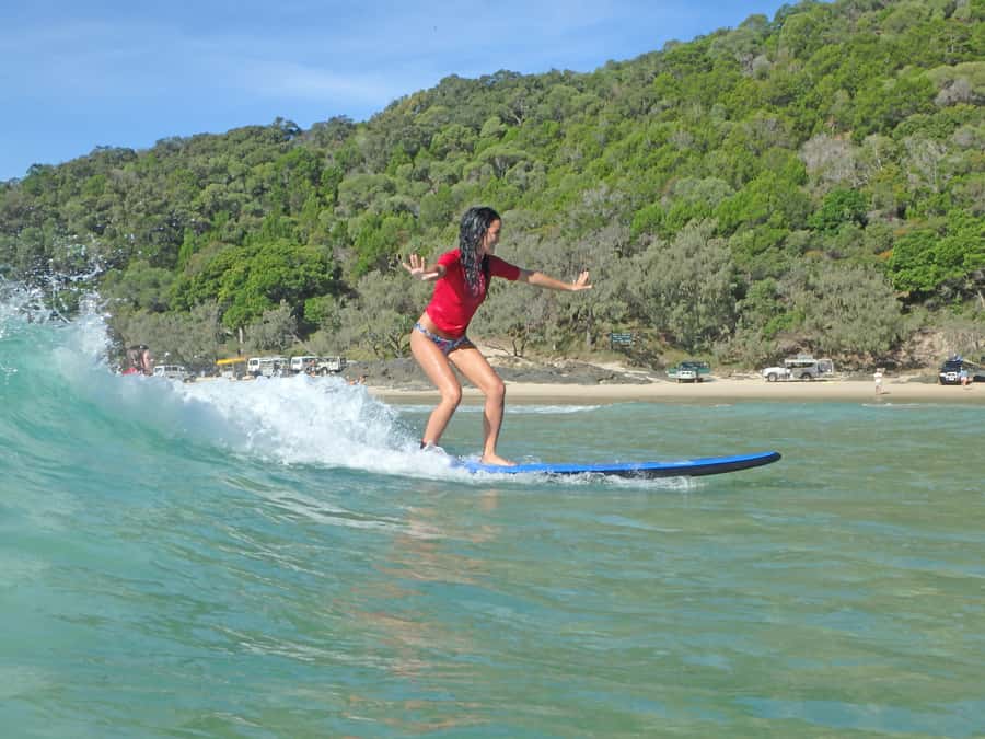 Noosa: Epic Learn to Surf Safari 4x4 - Double Island Point - Key points at a glance