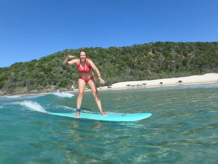 Noosa: Epic Learn to Surf Safari 4x4 - Double Island Point - Who will enjoy this most