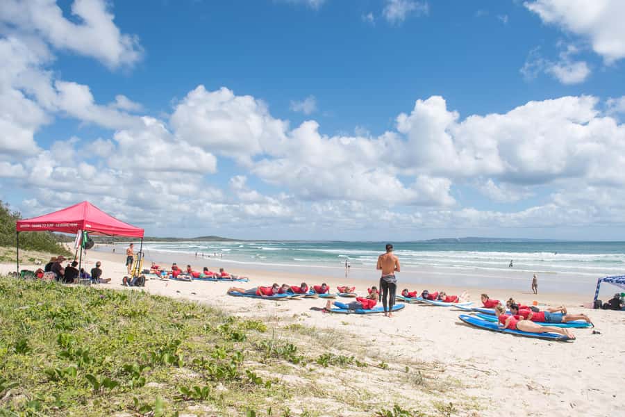 Noosa Heads - 2-Hour Surf Lesson with Expert Instructors - Waist-deep water and the first waves