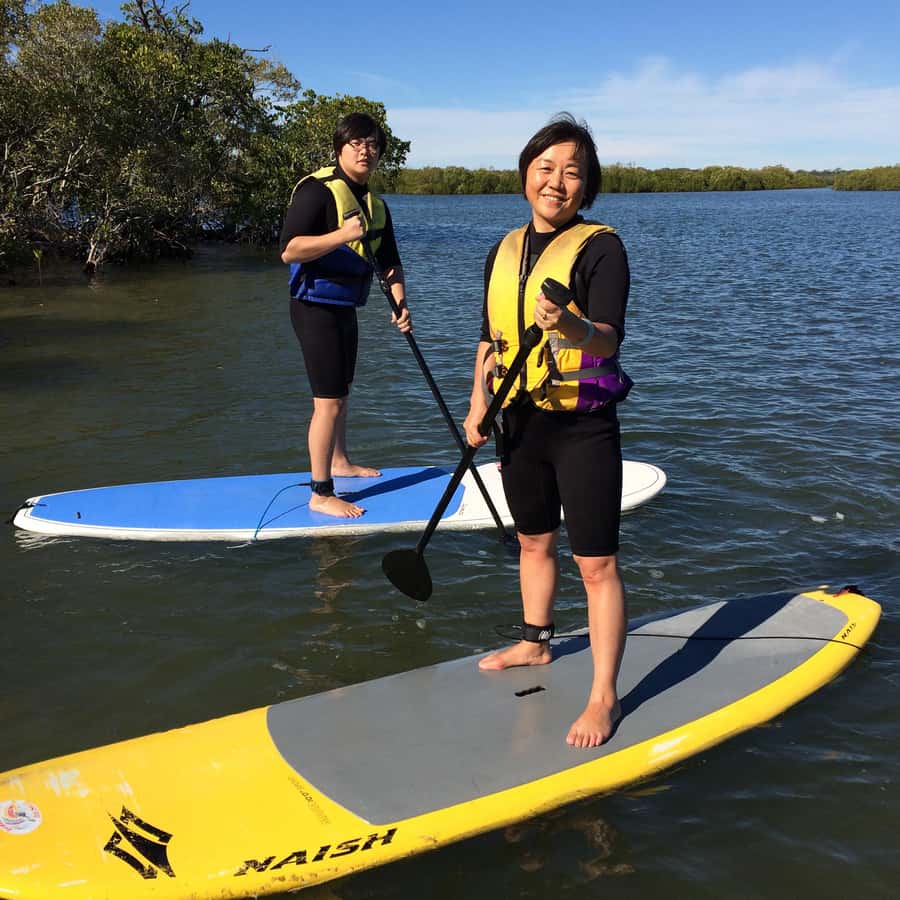 Noosa Stand Up Paddle & Mangrove Tunnel Tour (Self Guided) - The 10-minute swim in the shallows