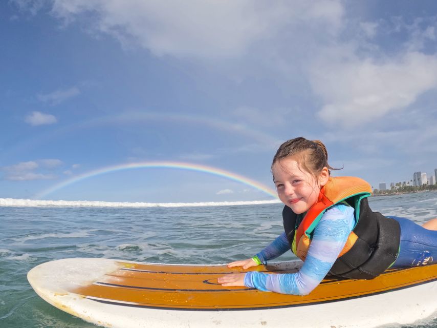 Oahu: Kids Surfing Lesson in Waikiki Beach (up to 12) - Tandem surfing gives nervous children a way forward