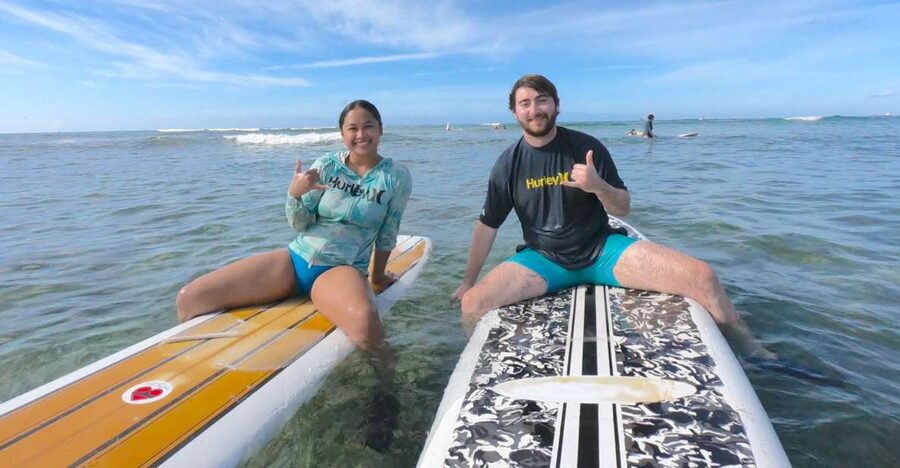 Oahu: Surfing Lessons for 2 People - The first 20 to 30 minutes: learning before paddling