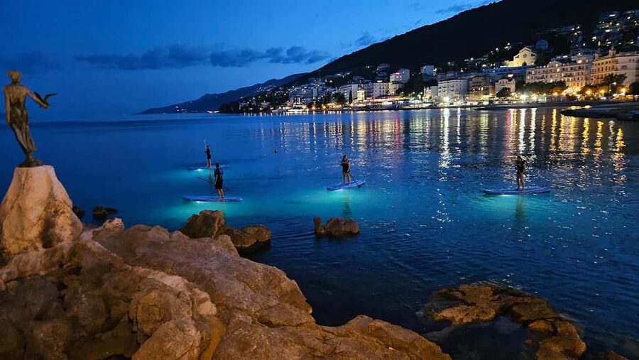 Opatija: Guided SUP Paddleboarding Adventure at Night - Weather, comfort, and practical planning
