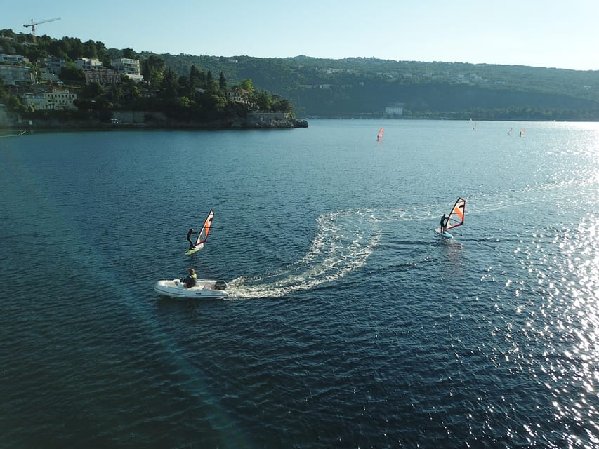 Opatija: Morning windsurfing Lesson - From shore lesson to first run on the water