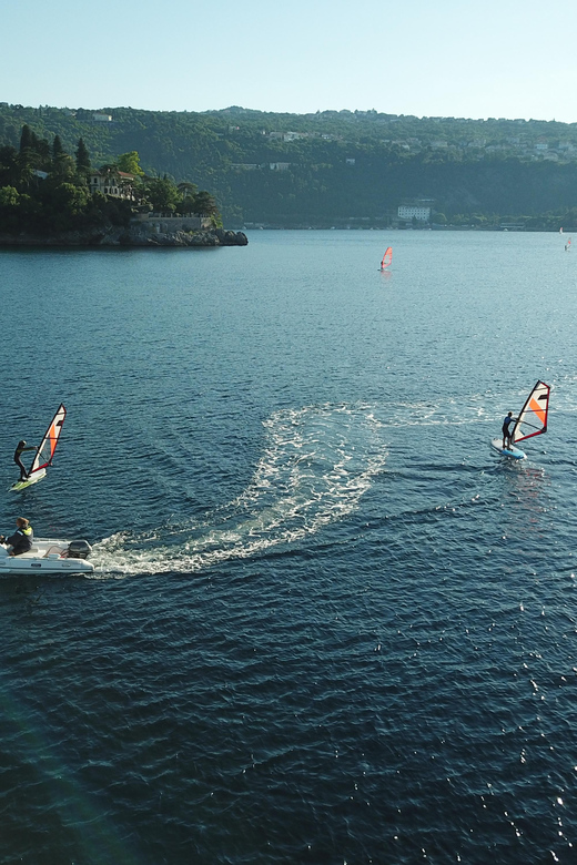 Opatija: Morning windsurfing Lesson - Learning balance, body position, and sail control