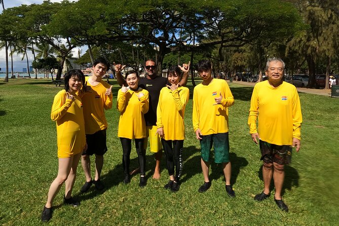 Open Group Surfing Lesson in Waikiki, Hawaii - Meeting at 150 Kapahulu Ave