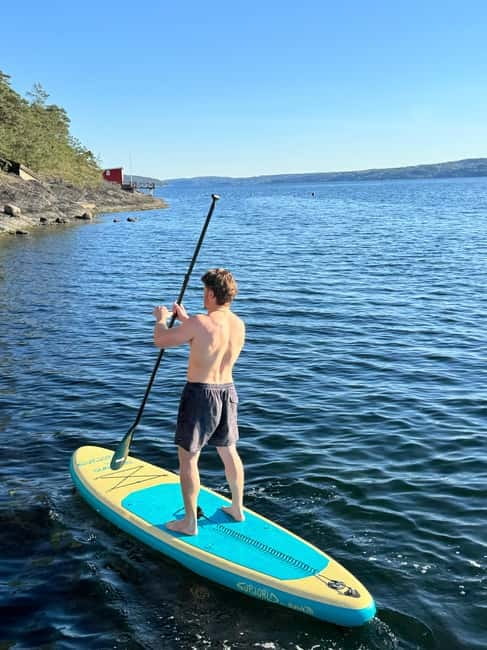 Oslo: Stand-Up Paddleboard Rental with Safety Briefing - Oslofjord from a paddleboard, not a tour boat