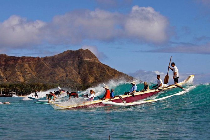 Outrigger Canoe Surfing - Paddling out and seeing Waikiki from the water