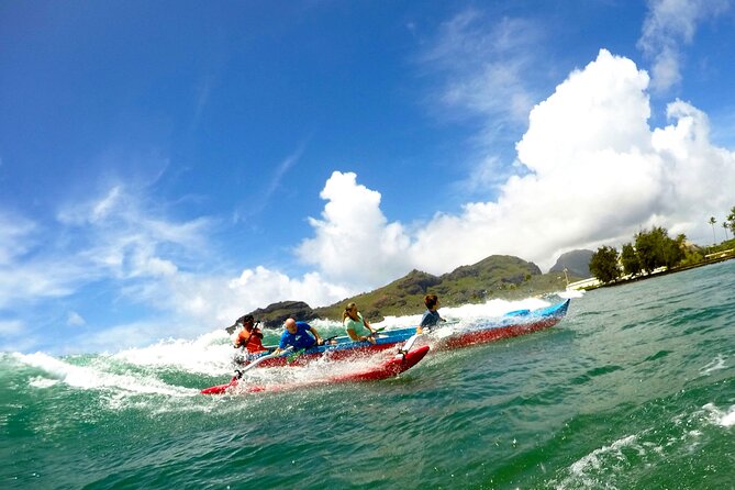 Outrigger Canoe Surfing at Kalapaki Beach - Catching Three to Eight Waves
