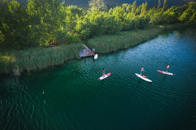 Paddle Board Into The Sunset from Lokrum Island - The view toward Dubrovnik’s Old Town walls