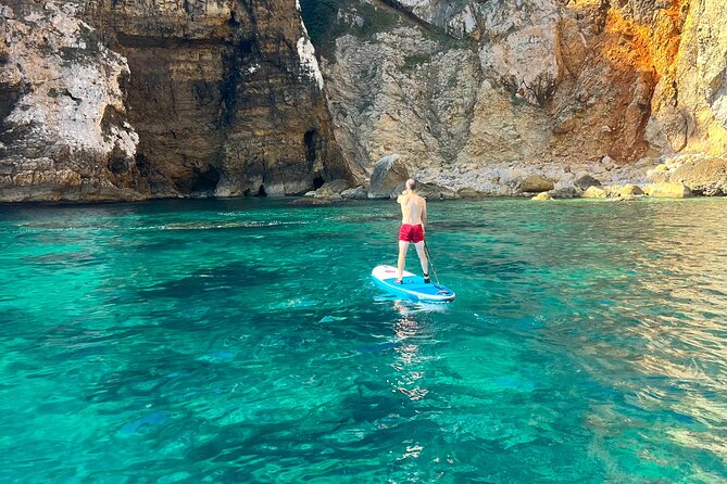 Paddle Board Paradise: Magical Snorkel & Cave Exploring SUP Tour - Getting your balance before the caves