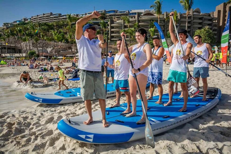 Paddle Board TEAM Experience in Gran Canaria, BIG SUP. - Why the BIG SUP format works for groups