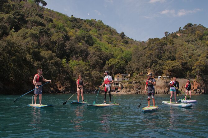 Paddle Boarding Experience in Portofino - Paddling along the Portofino shore