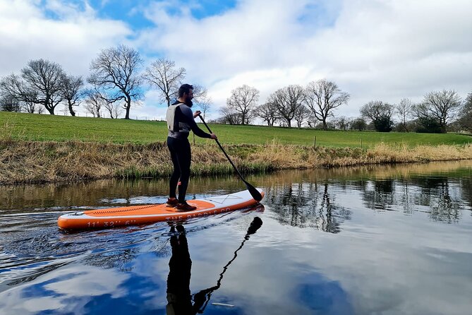 Paddle Boarding on Derwent Water - Getting comfortable on the board