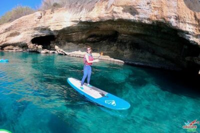 Paddle Surf Route Cliffs Nerja and Cascada de Maro + Snorkel