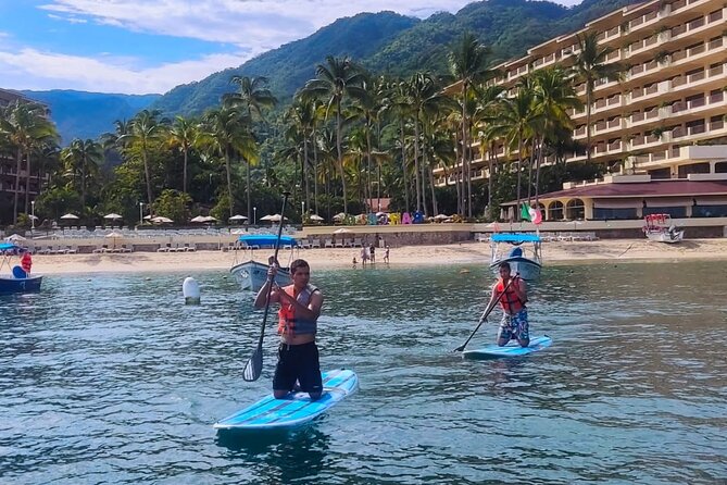 Paddleboard adventure to the arches of Mismaloya - Returning to Mismaloya Beach