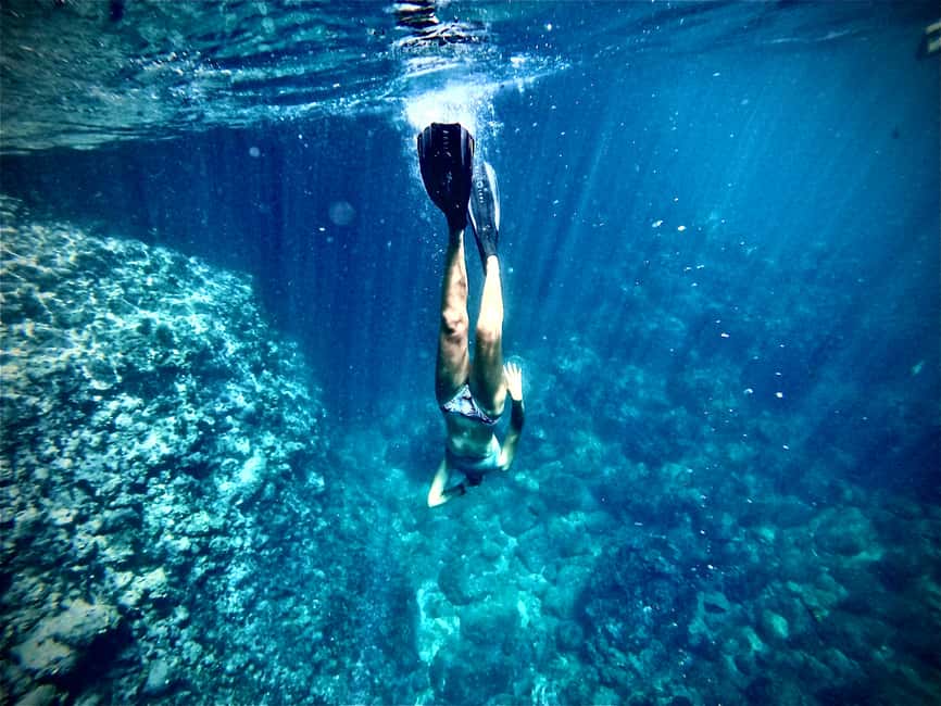 Paddleboard & snorkel tour in Los Arcos - The return paddle and ride back