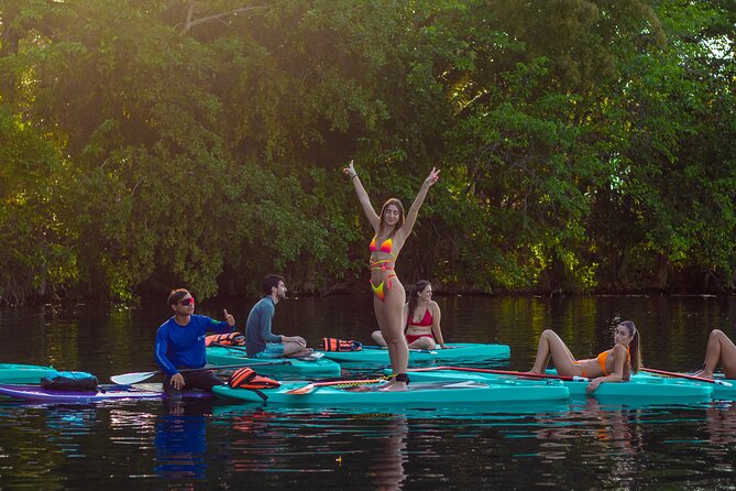 Paddleboarding and/or kayaking tour at sunrise in the lagoon of Bacalar - How much value do you get for $28?