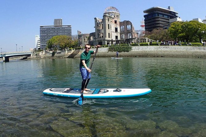 Peaceful SUP Experience on Hiroshima's Serene Rivers - The first 30 minutes: instruction before the river