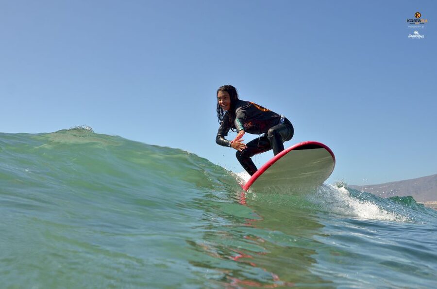 Playa de las Américas: Private or Small-Group Surf Lesson - Getting into the water and catching your first wave