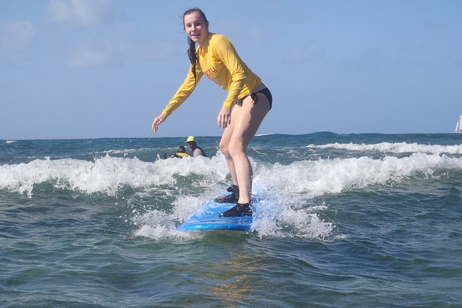 Po'ipu Surf Lesson - Getting into the Poipu water