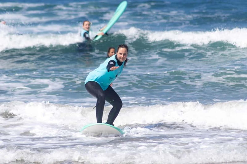 Porto: Surf Lesson with Transportation at Ocean Origin - The Beach, Board, and Wetsuit
