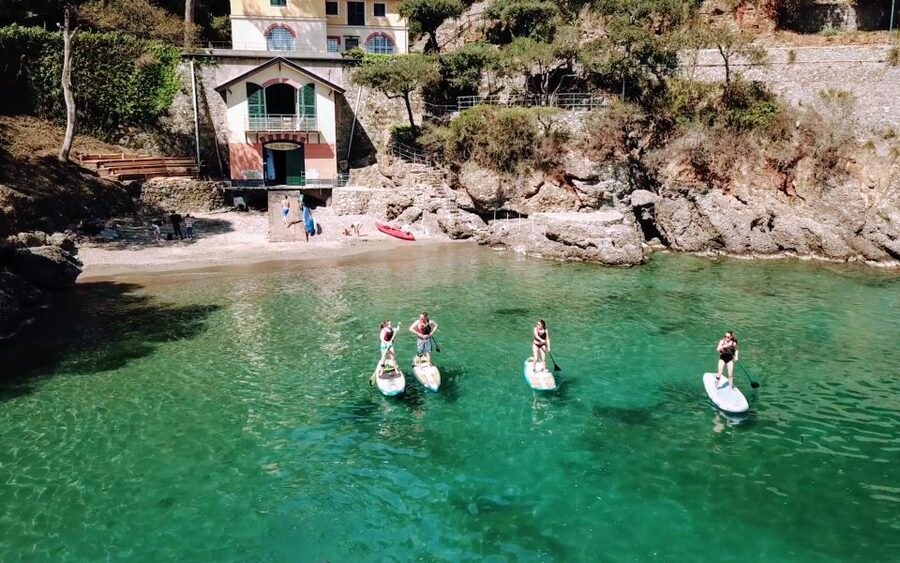 Portofino Stand Up Paddleboard Experience - Learning the basics in Paraggi Bay
