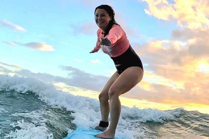 Private 1-on-1 Surf Lesson with Videos and Photos - One hour of paddling, pushing, and pop-ups
