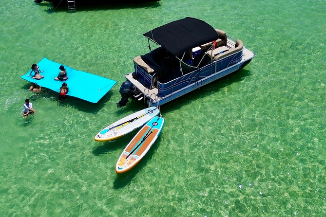 Private Crab Island Excursion with Bote Paddleboards - A private boat is the right way to approach Crab Island