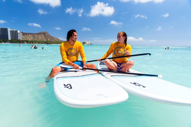 Private Group SUP Lessons by Waikiki Beachboys at the Royal - What standing on the board really feels like