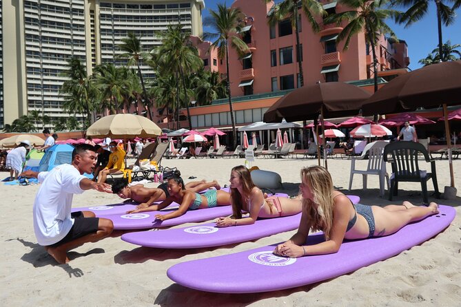Private Group Surf Duo by Waikiki Beachboys at the Royal - A private start at Waikiki Beach