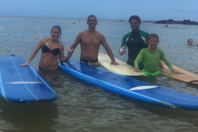 Private Group Surf Lesson - The North Shore setting and possible sea turtles