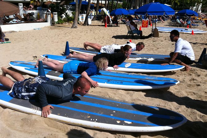 Private Group Surf Lesson for 4 by Waikiki Beachboys at the Royal - What happens before you catch a wave