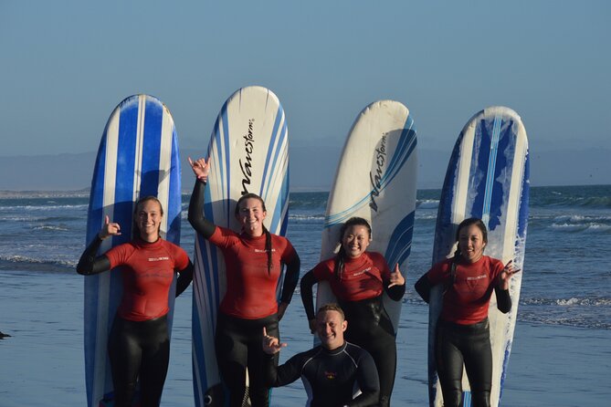 Private Group Surfing Class, Pismo Beach California w Instructor - Starting at 100 Park Ave in Pismo Beach