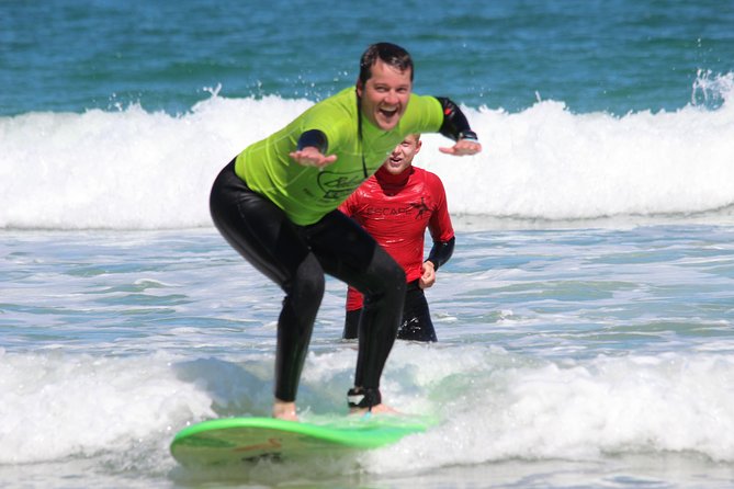 Private One on One Surf Lesson in Newquay, for Beginners / Novice Surfers - The water session: hands-on help when it counts