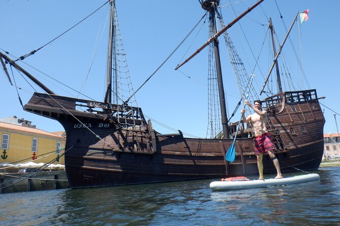 Private Stand Up Paddle Experience in Vila do Conde - Paddling into Vila do Conde from the Ave River