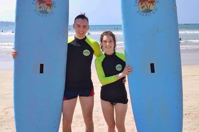 PRIVATE Surf lesson for Beginners Couple - A Private Start in Weligama at 6:30 am