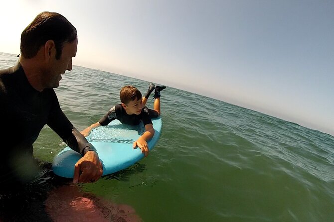 Private Surf Lesson in Huntington Beach - Bolsa Chica State Beach - Wave conditions can change the whole lesson