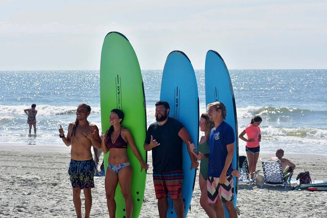 Private Surf Lessons in Myrtle Beach - Beach practice before ocean practice