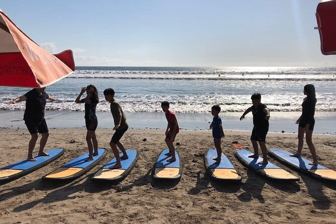 Private Surfing Lesson Bali - Beach practice before you paddle out