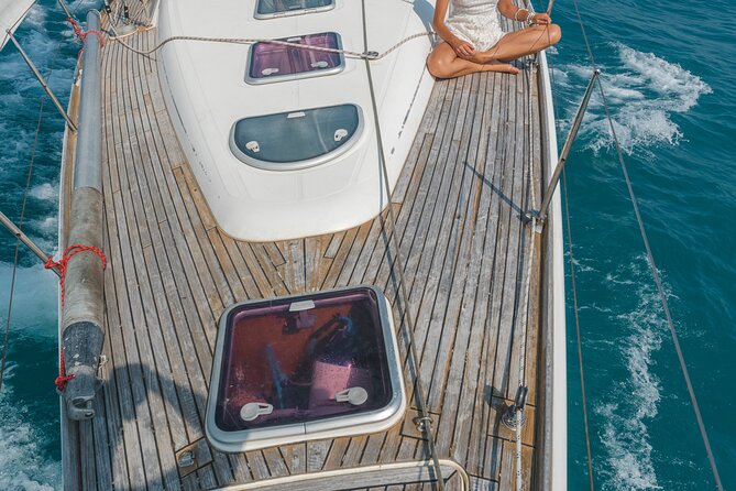 Private tour on a sailboat Swim and stand up paddle Antibes cape - Swimming, snorkeling, and paddleboarding