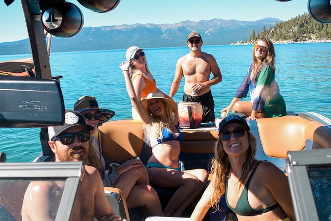 Private Wakesurf/Wakeboard Boat Charter Lake Tahoe - Emerald Bay State Park from the water