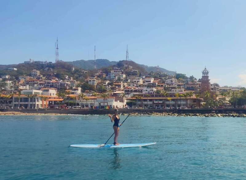 Puerto Vallarta: Guided SUP Board Tour with Digital Photos - The 70-minute route beside El Malecón