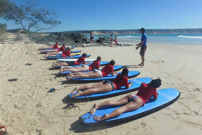 Rainbow Beach: Surf Lesson Safari & Beach 4WD Double Island Point - The value of the $92.52 price