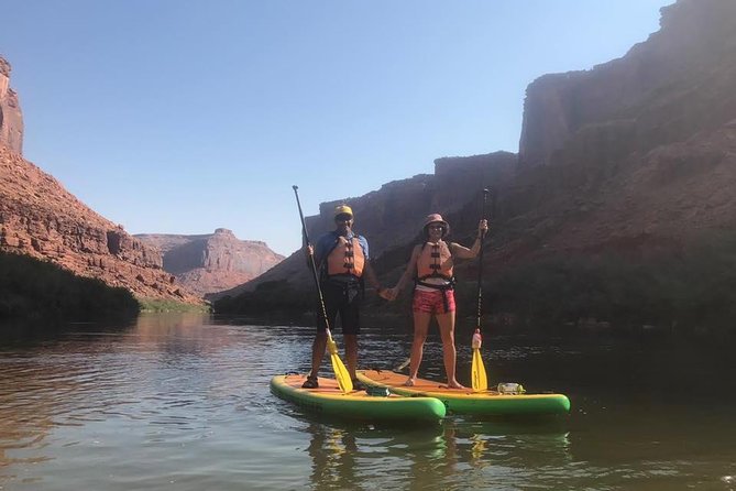Rappelling and Stand Up Paddleboarding Combo - Paddleboarding on the Colorado River
