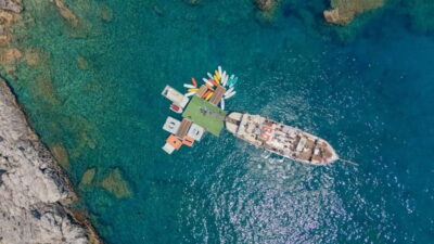 Rhodes: Gulet Trip with Food, Drinks, SUP, Kayak & Swimming